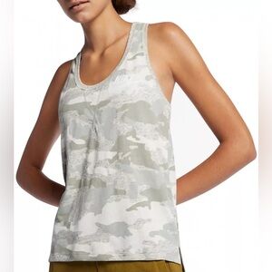 Nike. Gray Camo Racerback Cotton Blend Tank. Size Medium.
